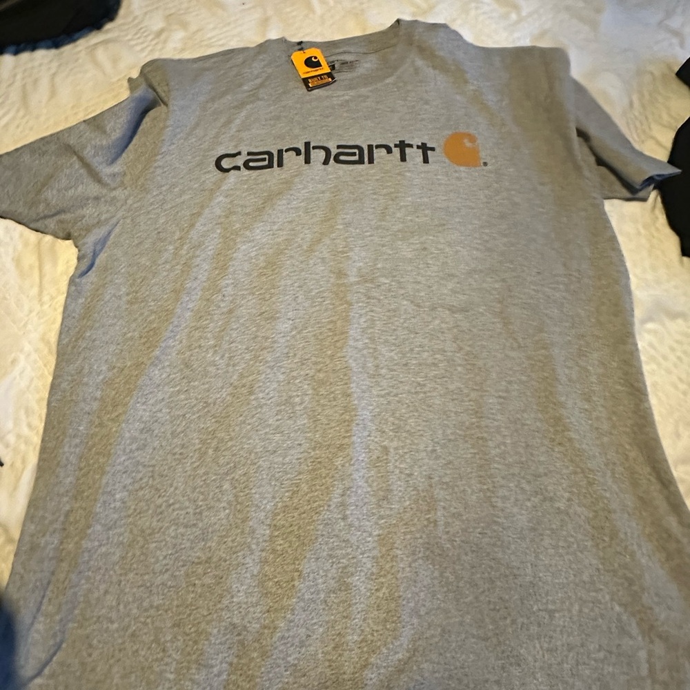Carhartt Gray Short Sleeve Tee Classic Crew Neck